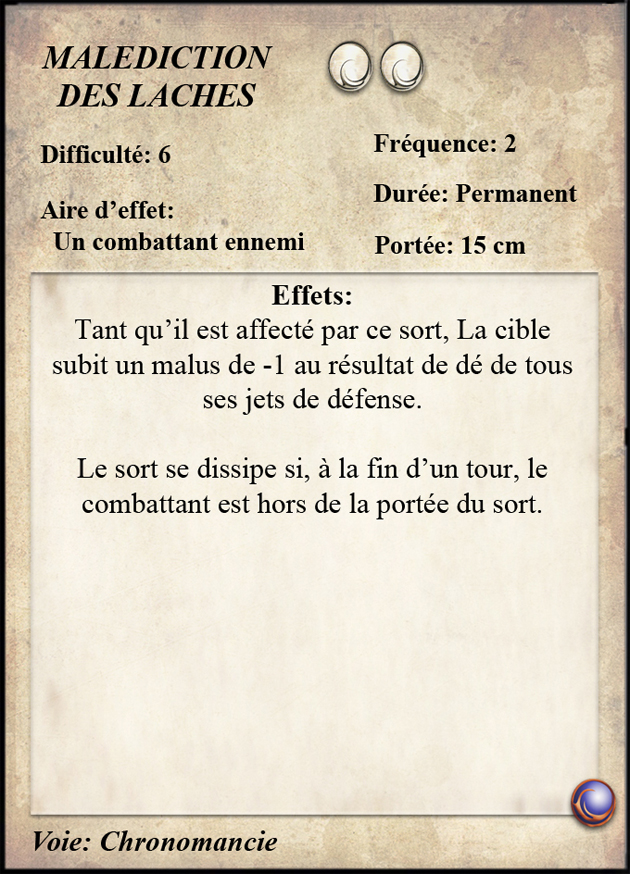 Malédiction des Lâches